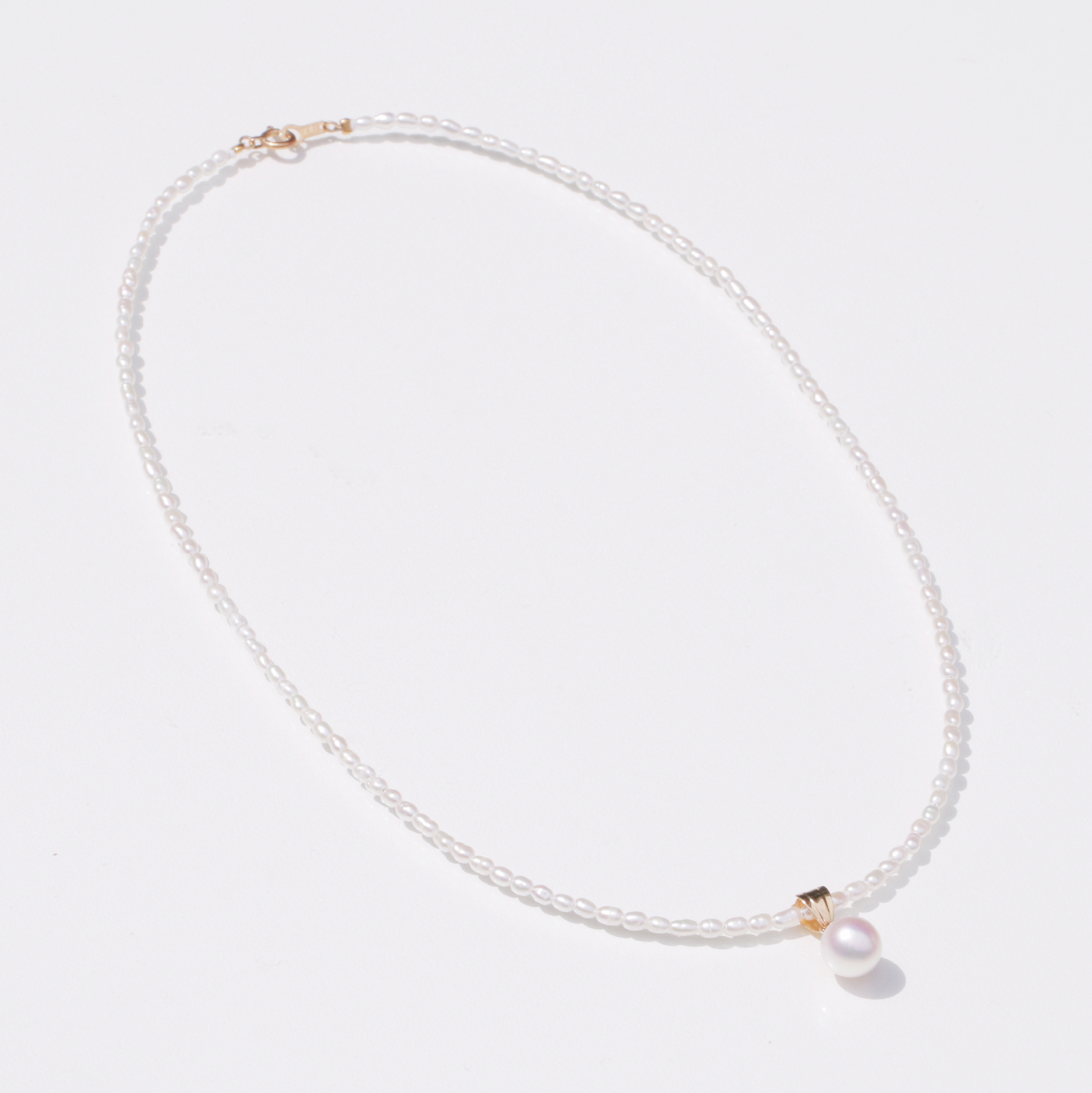【新品未使用】アコヤ真珠 トップ付 淡水真珠 シルバー ネックレス